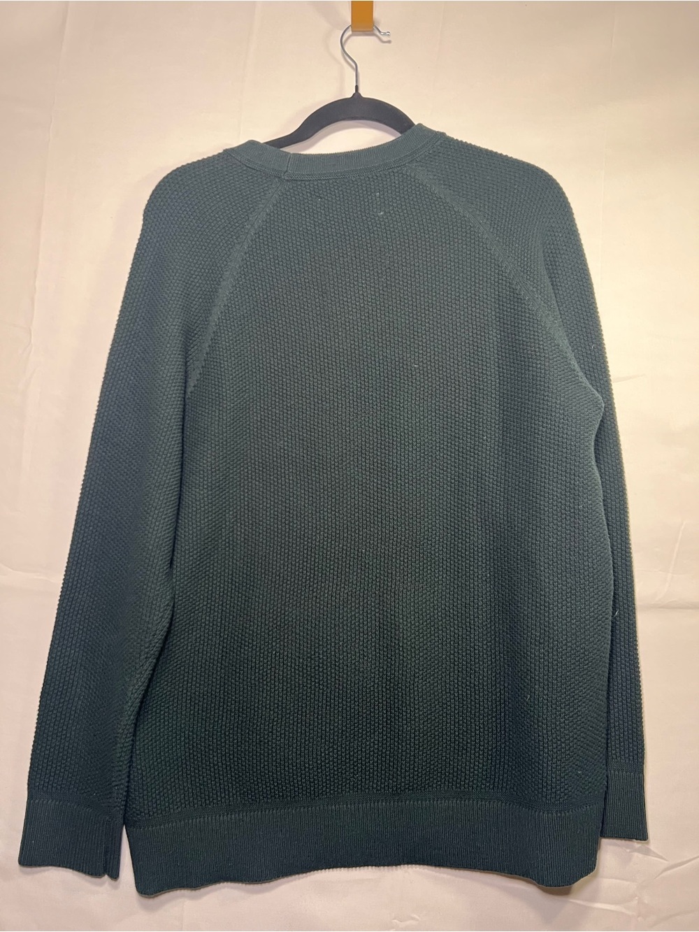 The Normal Brand Men’s Dark Green Textured Crewneck Sweater Medium - Picture 7 of 9